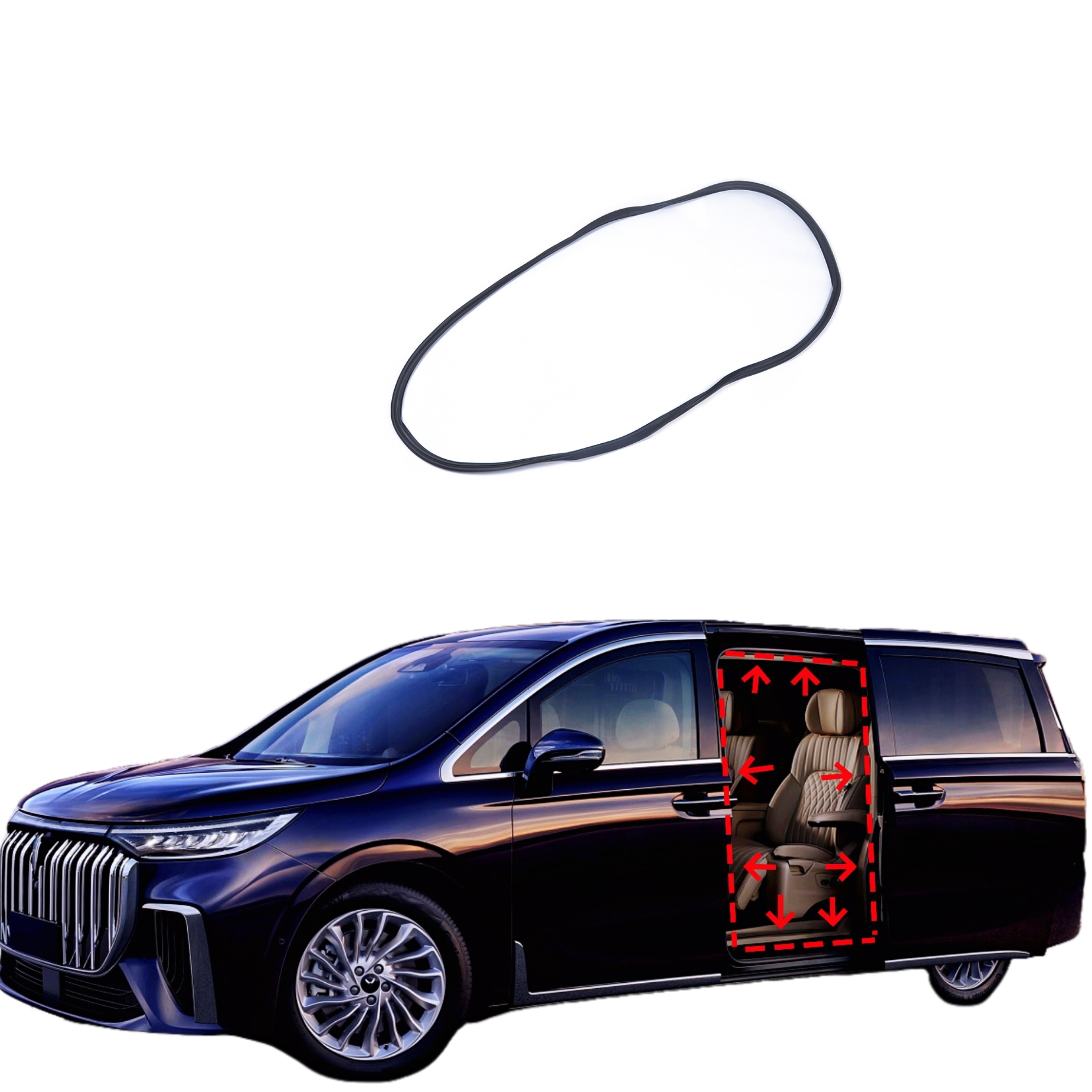 Heavy-Duty Automotive Right Sliding Door Seal